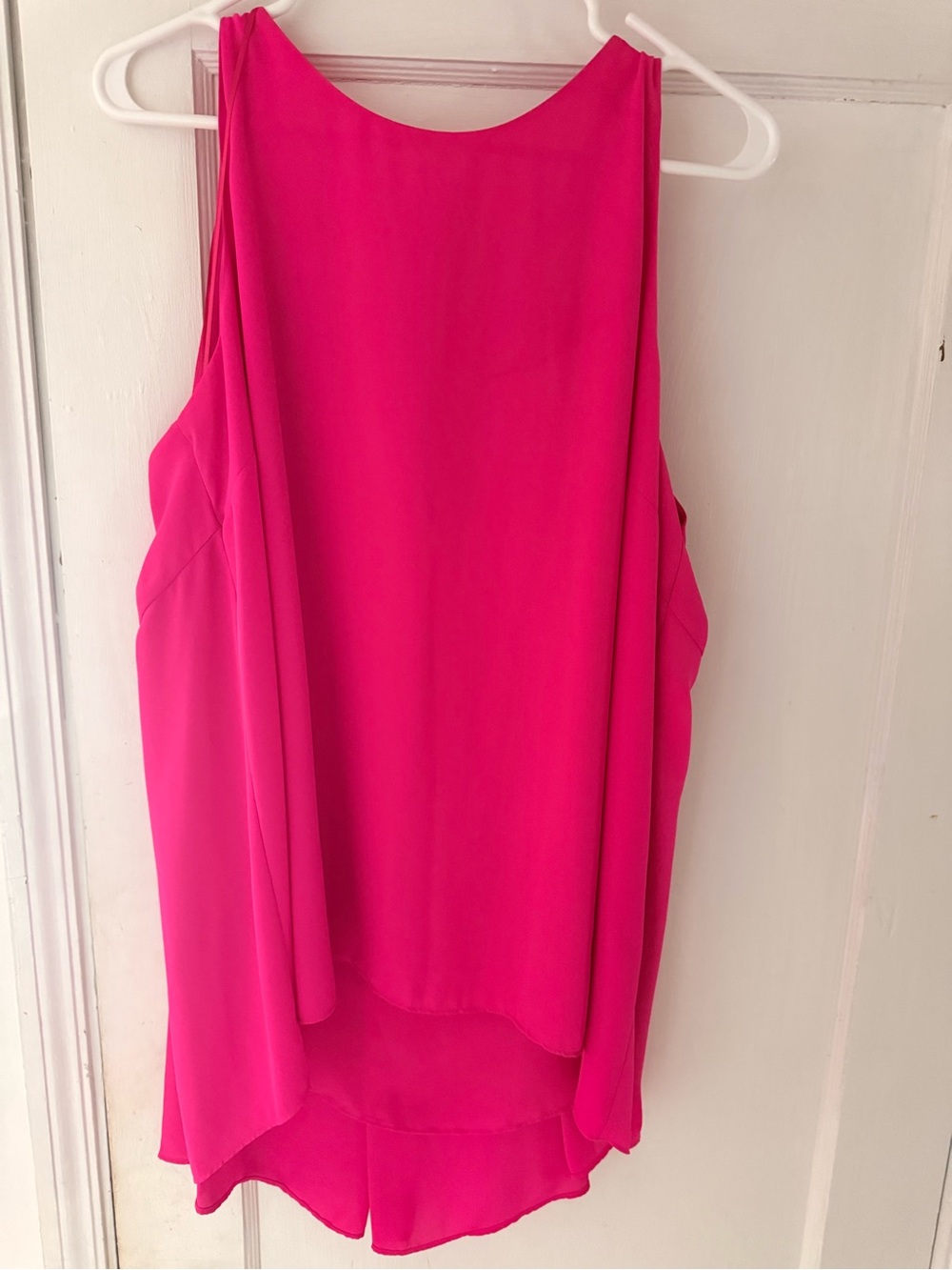 Vince Camuto Hot Pink Draped Sleeveless Camisole